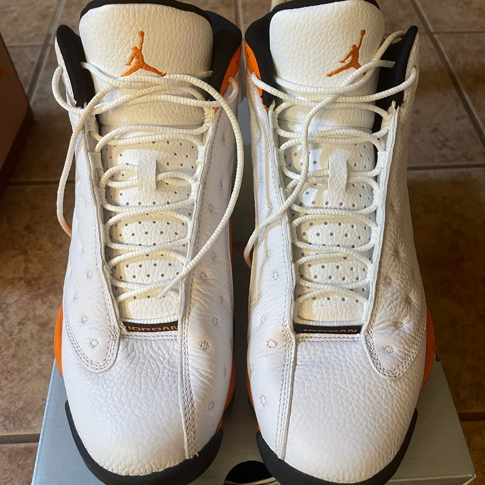 Jordan Air 13 Retro in White and Starfish